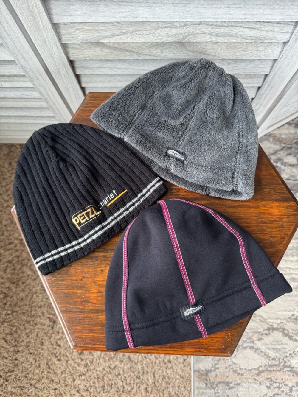 Bundle of 3- Knit, Plush Fleece, & Polar Fleece Kids Beanie Hats-climbing brands